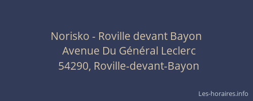 Norisko - Roville devant Bayon
