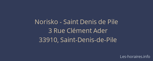Norisko - Saint Denis de Pile