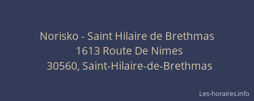 Norisko - Saint Hilaire de Brethmas