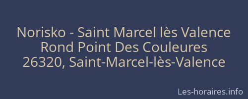 Norisko - Saint Marcel lès Valence