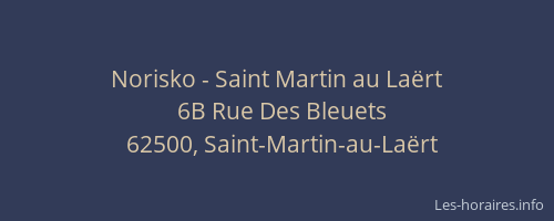 Norisko - Saint Martin au La&euml;rt