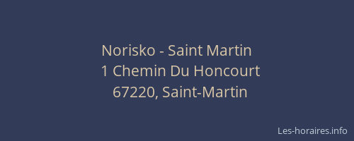 Norisko - Saint Martin
