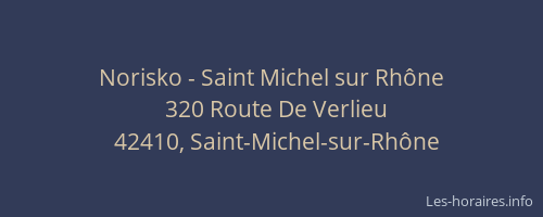 Norisko - Saint Michel sur Rhône