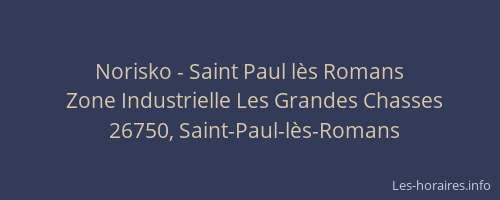 Norisko - Saint Paul l&egrave;s Romans