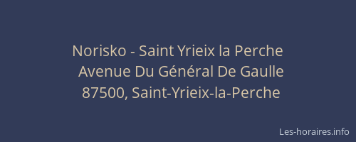 Norisko - Saint Yrieix la Perche