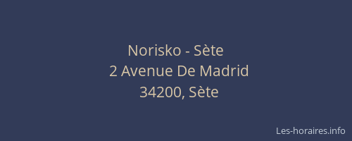 Norisko - Sète