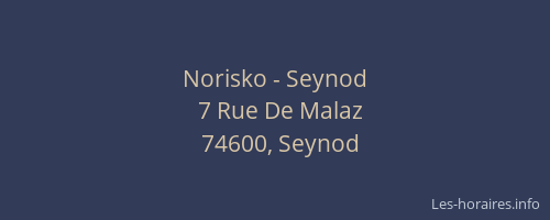 Norisko - Seynod