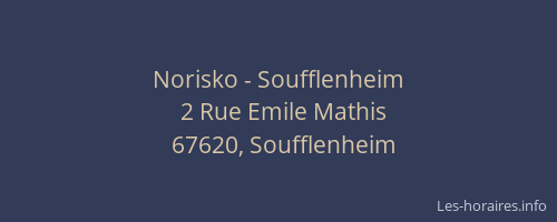 Norisko - Soufflenheim
