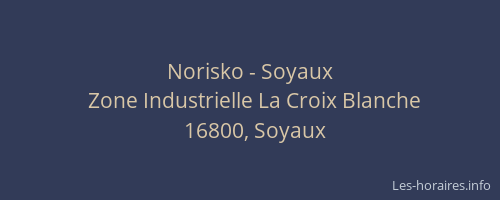 Norisko - Soyaux