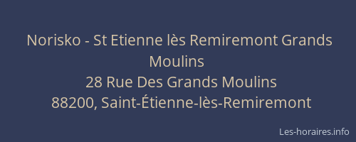 Norisko - St Etienne lès Remiremont Grands Moulins