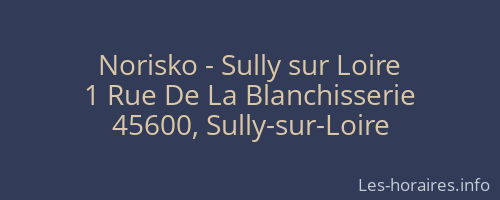 Norisko - Sully sur Loire