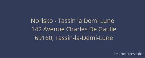 Norisko - Tassin la Demi Lune