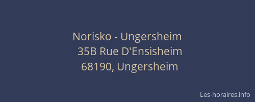 Norisko - Ungersheim