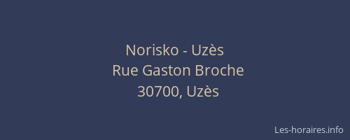Norisko - Uz&egrave;s