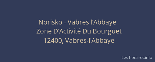 Norisko - Vabres l'Abbaye