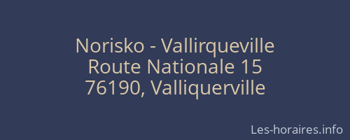 Norisko - Vallirqueville