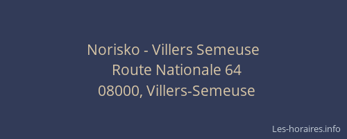 Norisko - Villers Semeuse