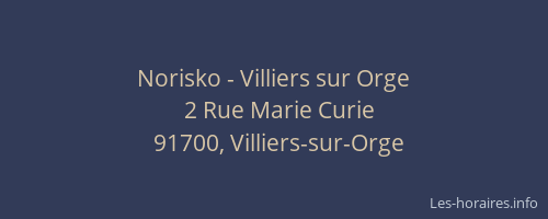 Norisko - Villiers sur Orge