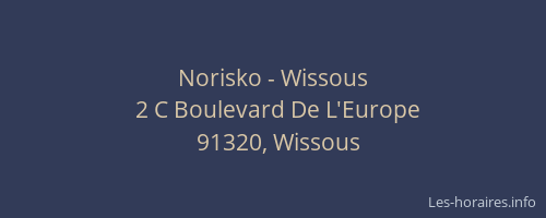 Norisko - Wissous