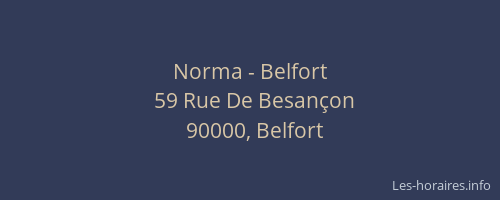 Norma - Belfort