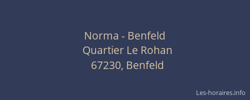 Norma - Benfeld