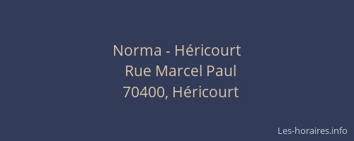 Norma - Héricourt