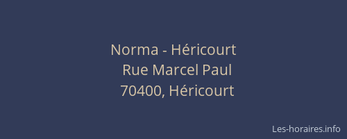 Norma - H&eacute;ricourt
