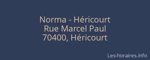 Norma - Héricourt