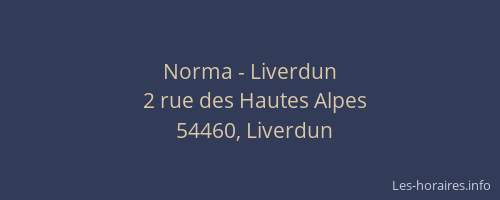Norma - Liverdun