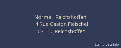 Norma - Reichshoffen