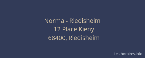 Norma - Riedisheim