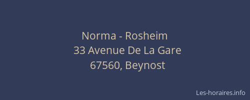 Norma - Rosheim