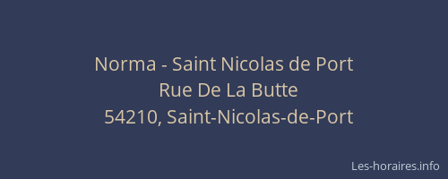 Norma - Saint Nicolas de Port