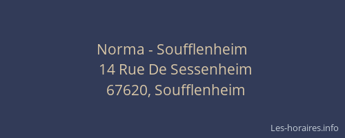 Norma - Soufflenheim
