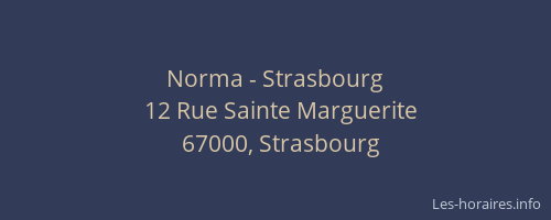Norma - Strasbourg