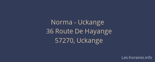 Norma - Uckange