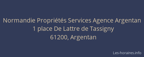 Normandie Propriétés Services Agence Argentan