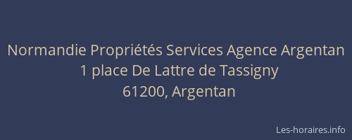 Normandie Propri&eacute;t&eacute;s Services Agence Argentan