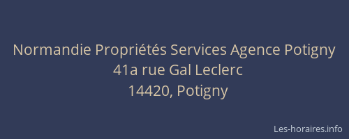 Normandie Propriétés Services Agence Potigny