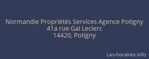 Normandie Propri&eacute;t&eacute;s Services Agence Potigny
