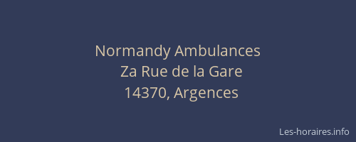 Normandy Ambulances