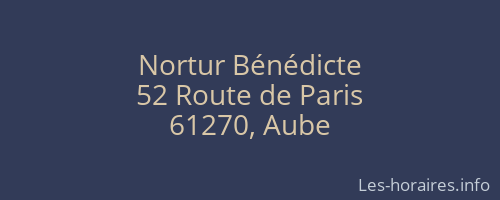 Nortur Bénédicte