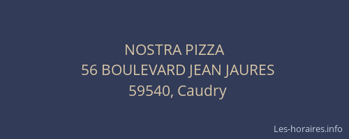 NOSTRA PIZZA