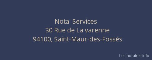 Nota  Services
