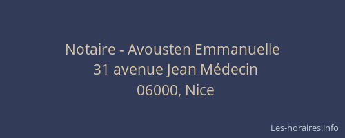 Notaire - Avousten Emmanuelle
