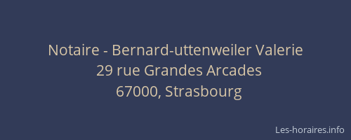Notaire - Bernard-uttenweiler Valerie