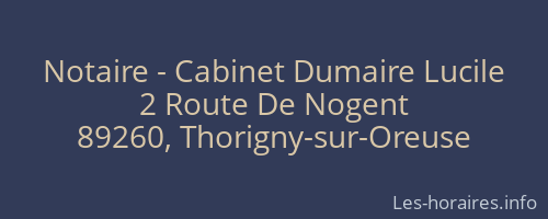 Notaire - Cabinet Dumaire Lucile