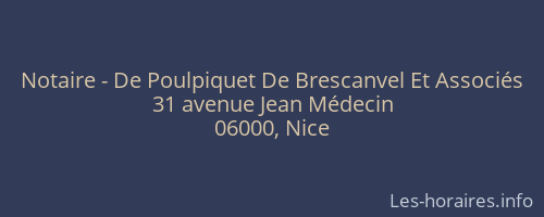Notaire - De Poulpiquet De Brescanvel Et Associés