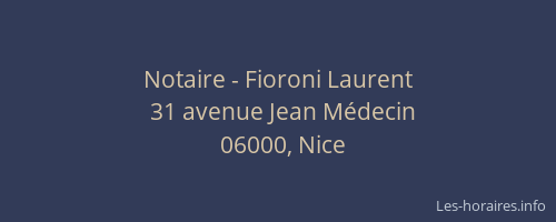 Notaire - Fioroni Laurent
