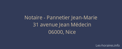 Notaire - Pannetier Jean-Marie